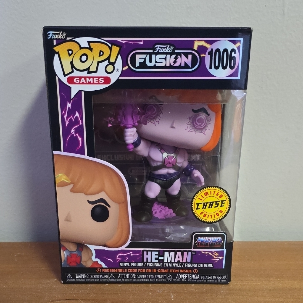 Funko Fusion He-Man Vinyl Figure with Purple and Orange